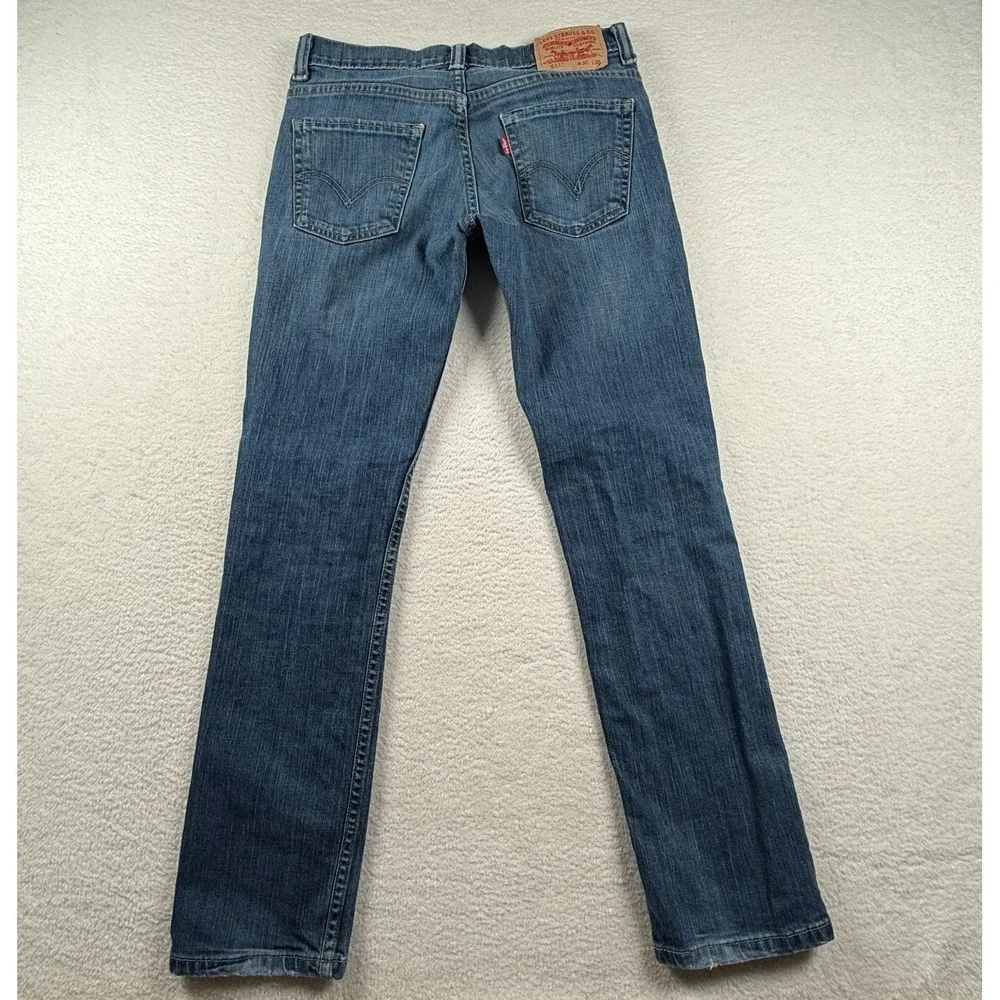 Levi's 511 Jeans Mens‎ 30x30 Blue Denim Medium Wash Faded Slim Fit Skinny Leg
